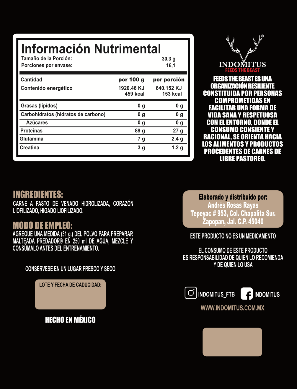 Venado Meat Protein