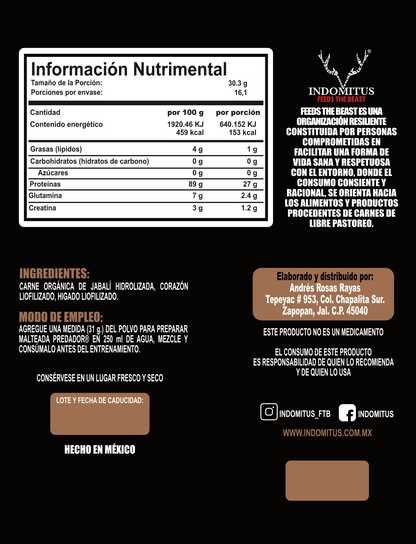 Jabalí meat protein